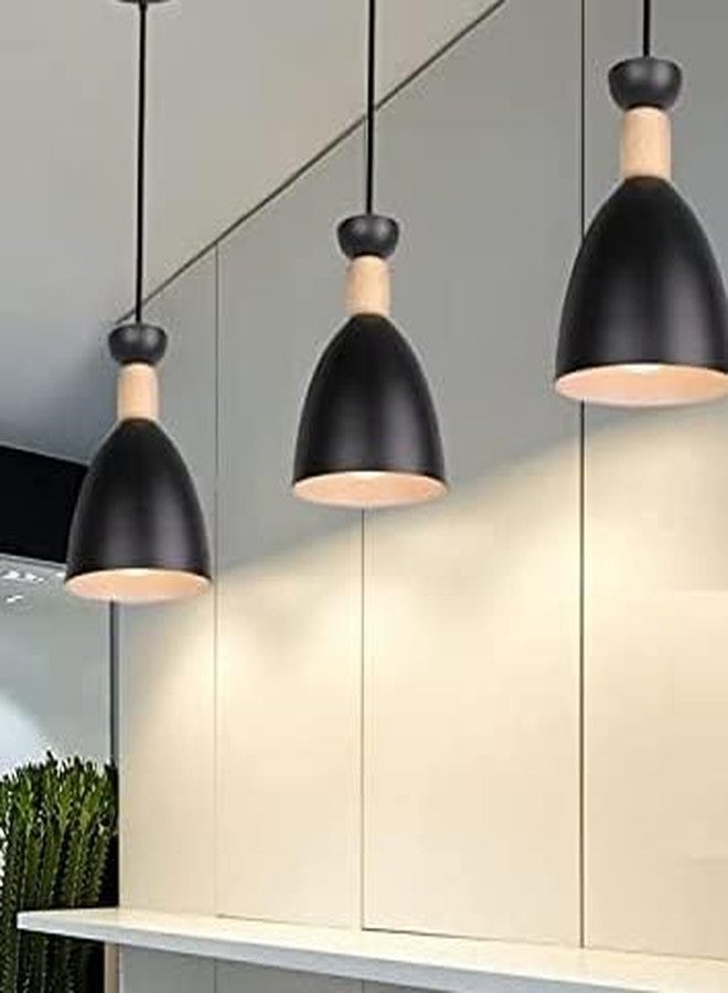 kinis KIN-720 Black Modern Cluster Pendant Lights Nordic Linear Cluster Hanging Light/Cluster Ceiling Light/Three Pendant Lamp to Décor Home/Living Room/Bedroom/Office/Dining/Cafe (with Bulb) - Image 1